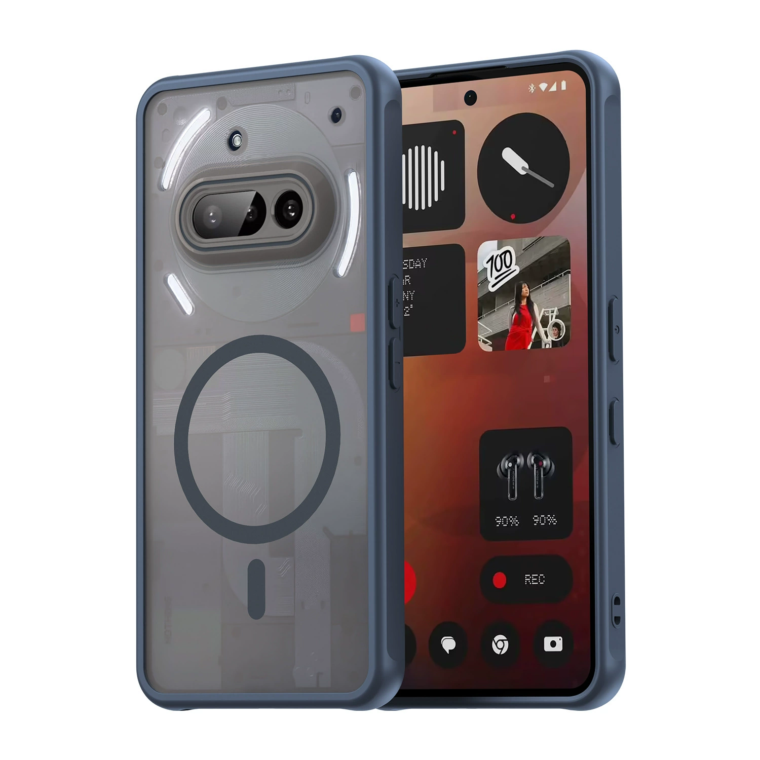 Чехол для Nothing Phone 3A Fandun и NothingPhone 3APro против падений, защитная крышка