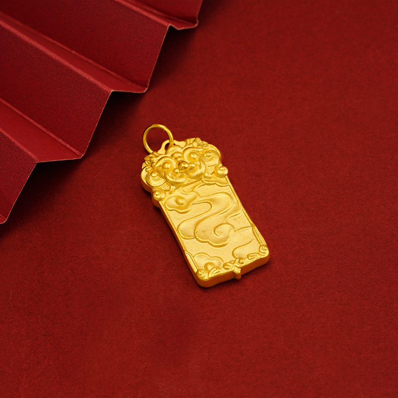 Antiguo kylin xiangyun colgante seguro marca nafu kylin collar hombres etiqueta cuello colgante al por mayor