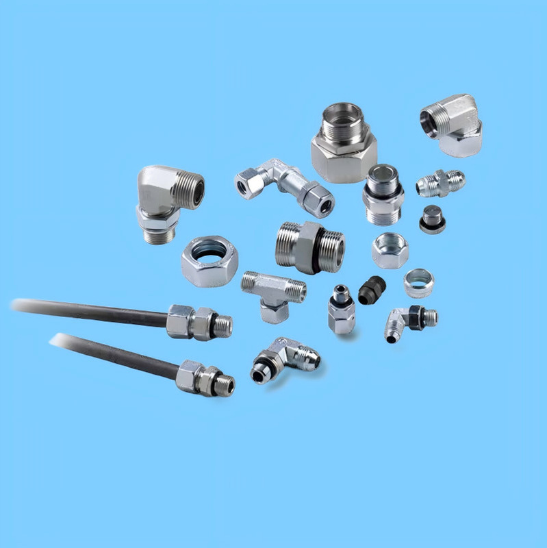 Ge-Unf/Un Straight-Through Connector, Ge-Npt, External Nut Oil Port Connection, Eo24 ° Card Connector 459