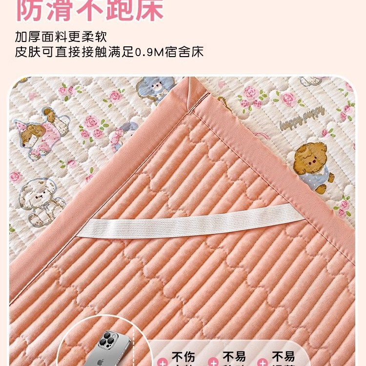 学生寮専用 洗える綿キルトシーツ シングル 夏用 寝室用掛け布団 シングル 3点セット 枕カバー 2枚|undefined