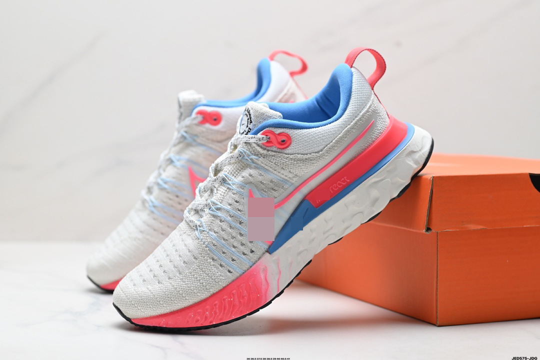 React Infinity Run Flyknit 2 zapatillas de correr ligeras y amortiguación transpirables