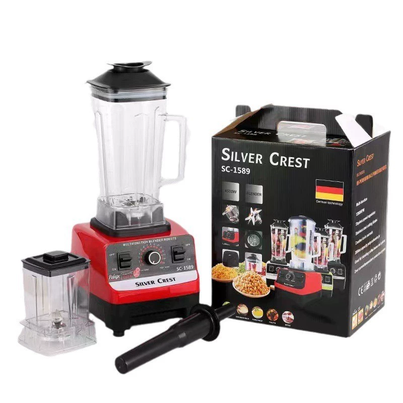 Cross-border 3L 6-in-1 blender for commercial use, stainless steel, high-power, pure copper, blender for mincing,, juicer