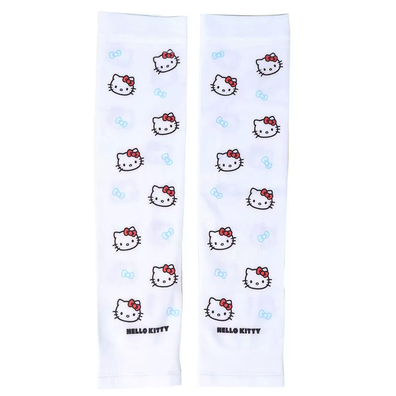 Hello Kitty, шелковые милые летние защитные рукавчики, защита от солнца, UV-защита