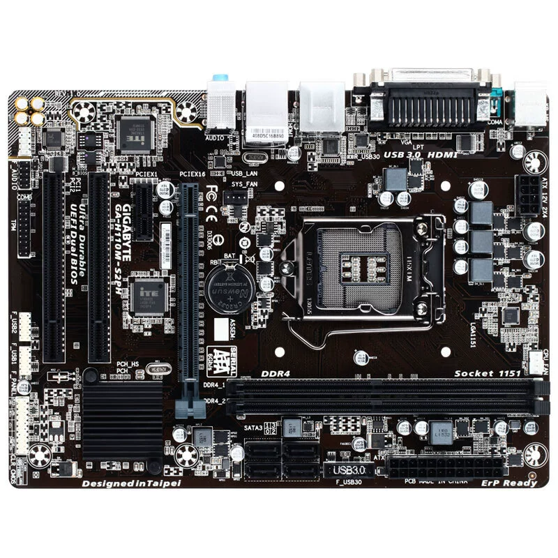 Подходит для Intel Gigabyte H110M-S2PH, поддержка CPU 6/7 поколения, LGA1151