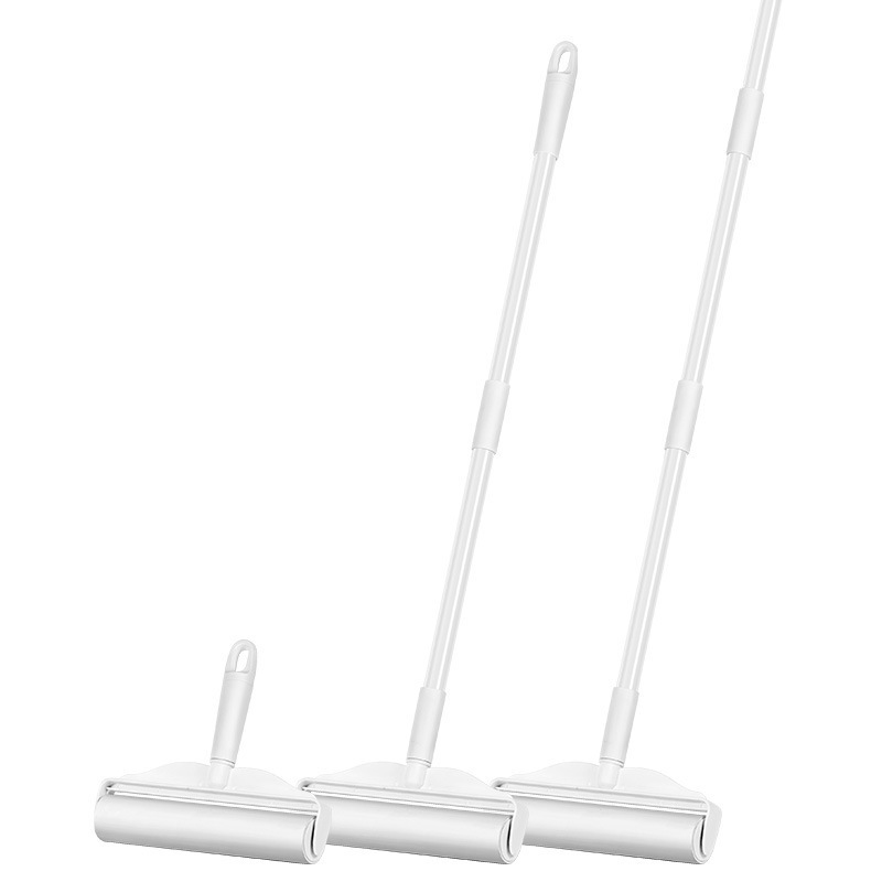 Roller stickler varilla larga barrido cabello magia mango largo rodante cepillo de piso limpieza de cama desgarrable reemplazo papel stickler