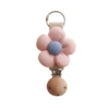 Apricot color (with a hole wooden cap) [pink (medium five petals flower)]