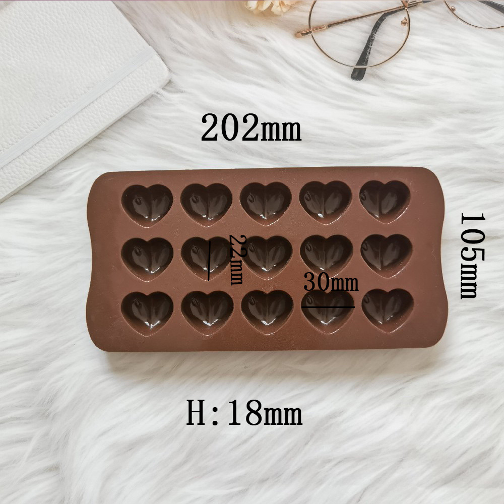 Silicone 15 gotas de lluvia en forma de corazón 229 pasteles horneados galletas molde de pasteles postres herramientas de cocina