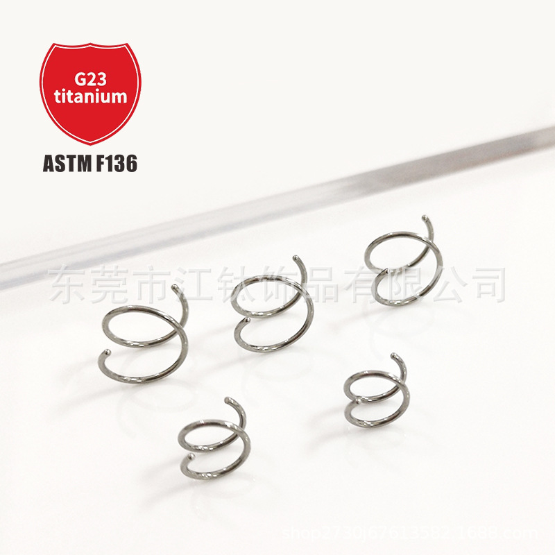 Pointed titanium steel lip stud product view
