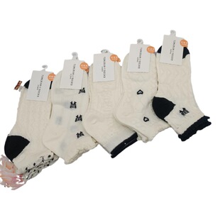Socks ankle socks Lolita socks trendy white low waist socks spring and summer college style socks