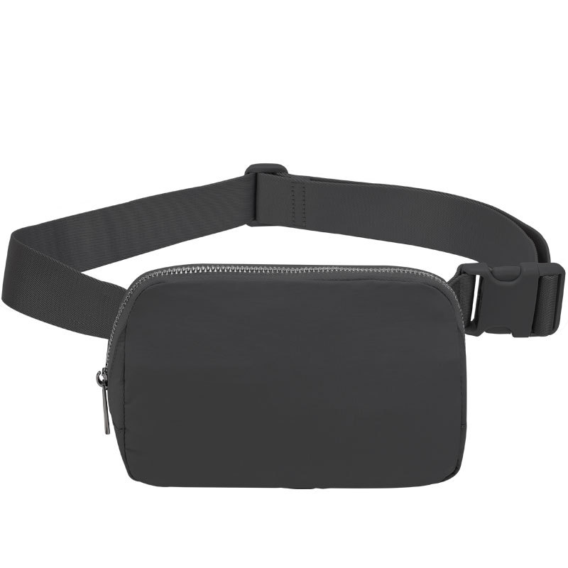 Lulu mismo bolso en stock riñonera bolsa de pecho anti-salpicaduras bolsa de nailon deportivo para correr riñonera para teléfonos móviles para hombres y mujeres