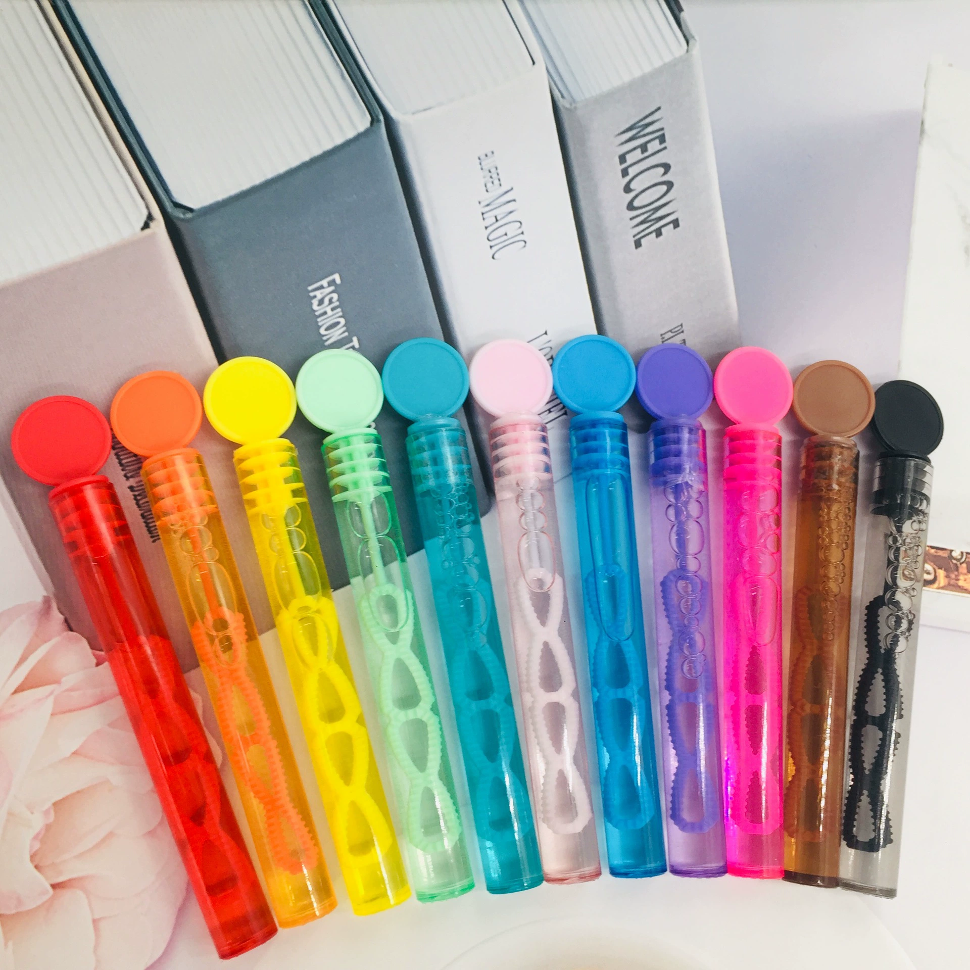 4,5 мл пробирка для Хэллоуина на День святого Валентина, пузырьковая вода, небьющаяся обычная вода, два варианта, палочка для выдувания пузырей