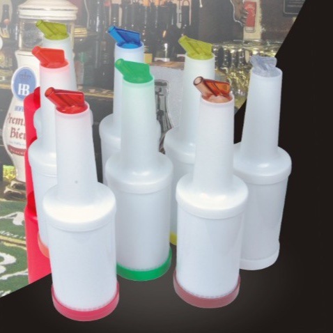 Jarra de Plástico para Jugo o Cóctel, 1 Litro, Varios Colores, para Bar o Hogar