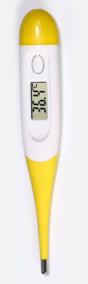 Termómetro digital electrónico de punta suave para axila infantil, alta precisión, fábrica de comercio exterior.