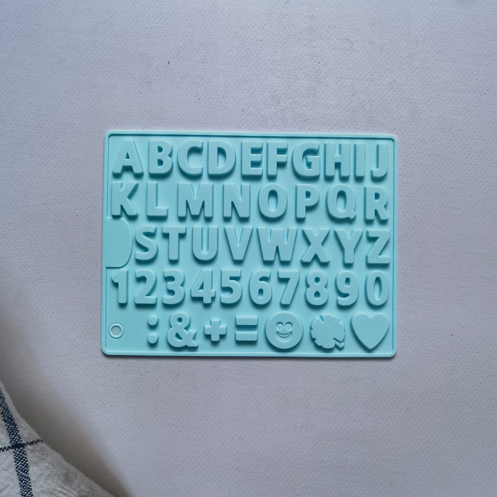 462 chocolate monoletra pastel de chocolate molde de silicona gelatina molde de torta de pan herramientas de horneado