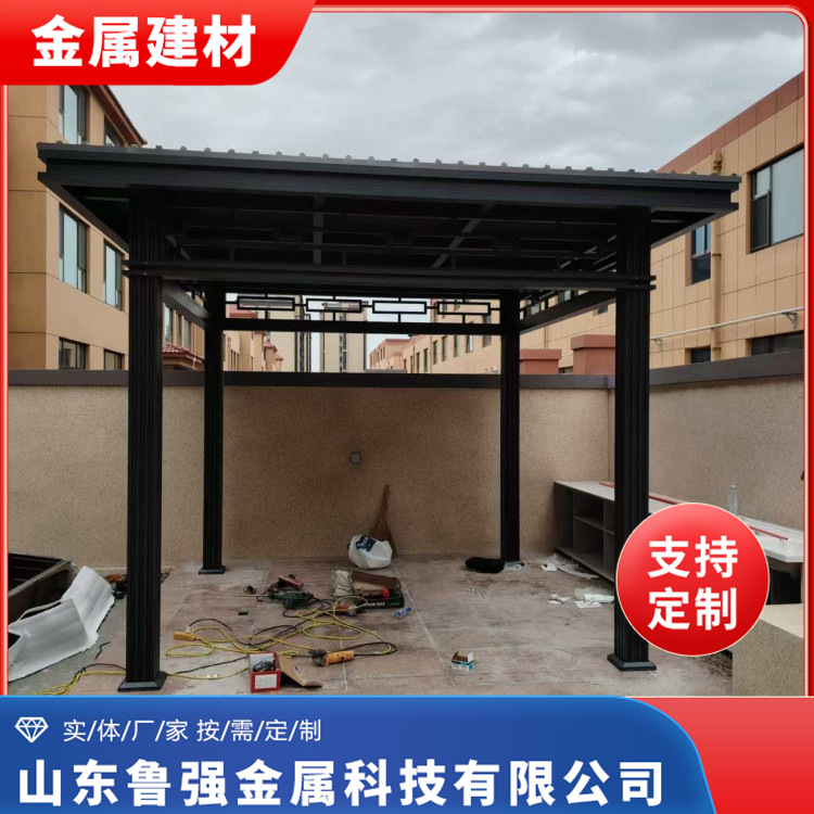 Павильон-беседка из алюминиевого сплава Lu Qiang в новом китайском стиле
