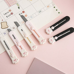 Jiumo mini portable cat claw utility knife cute creative and exquisite student notebook decoration material single cross-border