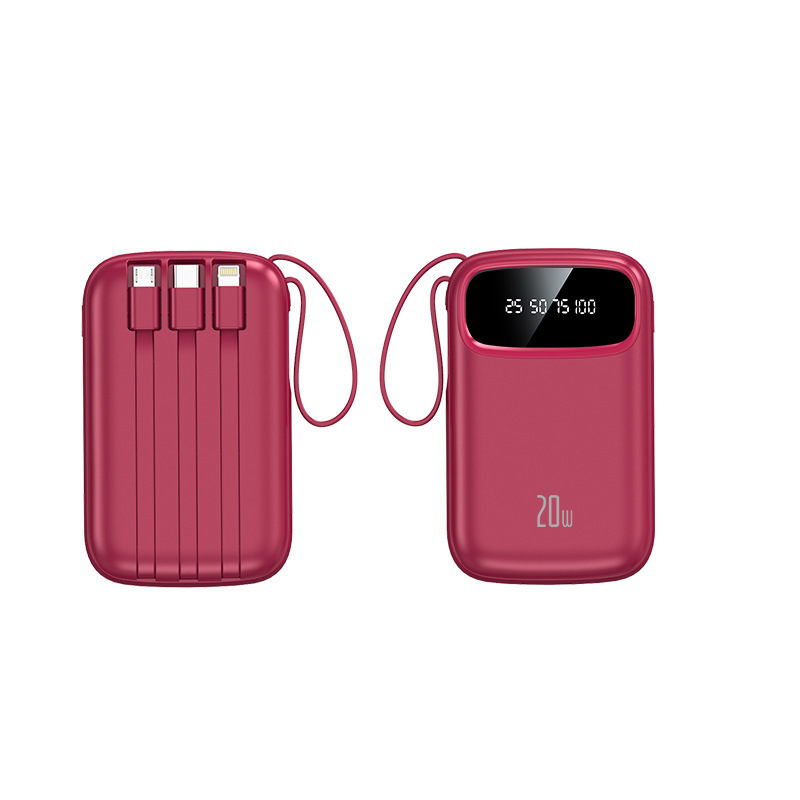卸売お土産ロゴミニモバイル電源にはケーブルパワーバンク20000mAhが付属しています、可愛くてコンパクトで持ち運びに便利です|undefined