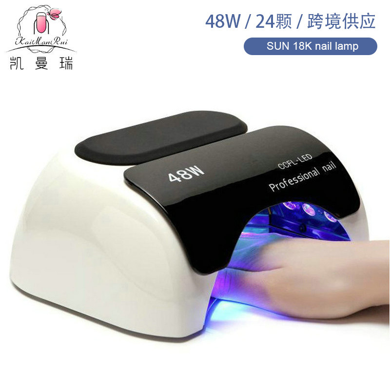 48W manicura luz de terapia de luz especial manicura tienda de uñas pegamento de manicura UVLED doble fuente de luz luz luz inteligente luz de terapia de luz