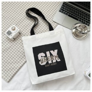 Wholesale of 2025 new casual and fashionable canvas bags, large-capacity single-shoulder bags for college students' shopping, and trendy tote bags undefined
