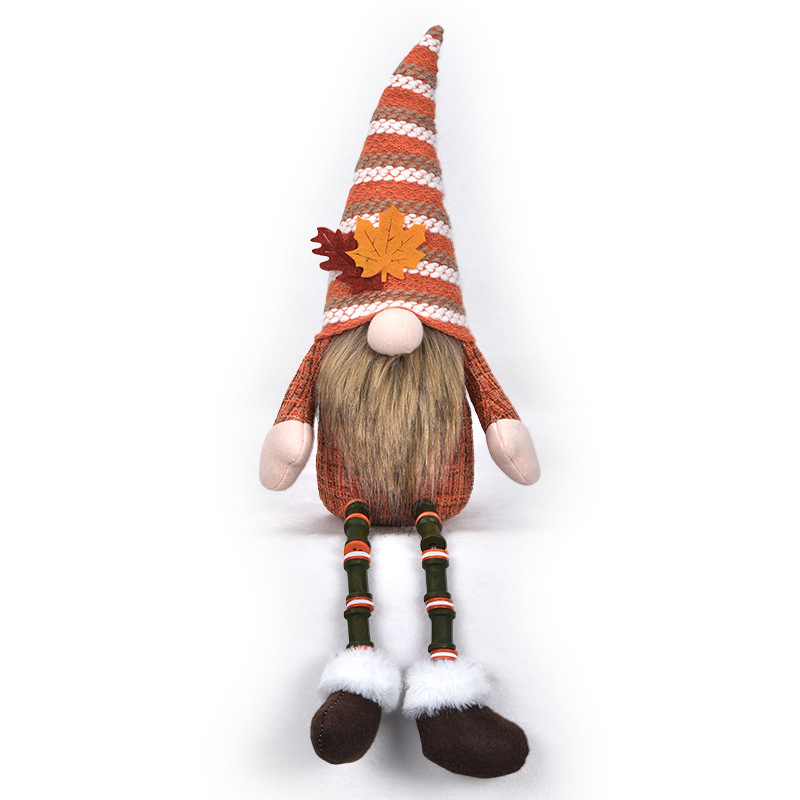 Nuevo festival de cosecha transfronterizo muñeca Rudolf Decoración de Día de Acción de Gracias muñeca enana regalo Decoración de escritorio