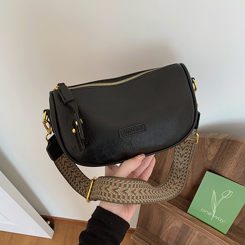 Borsa a tracolla da donna Boston 2024, modello nuovo, di alta gamma, stile baguette francese, vintage, versatile, a forma di cuscino, vendita all'ingrosso._voghion.com