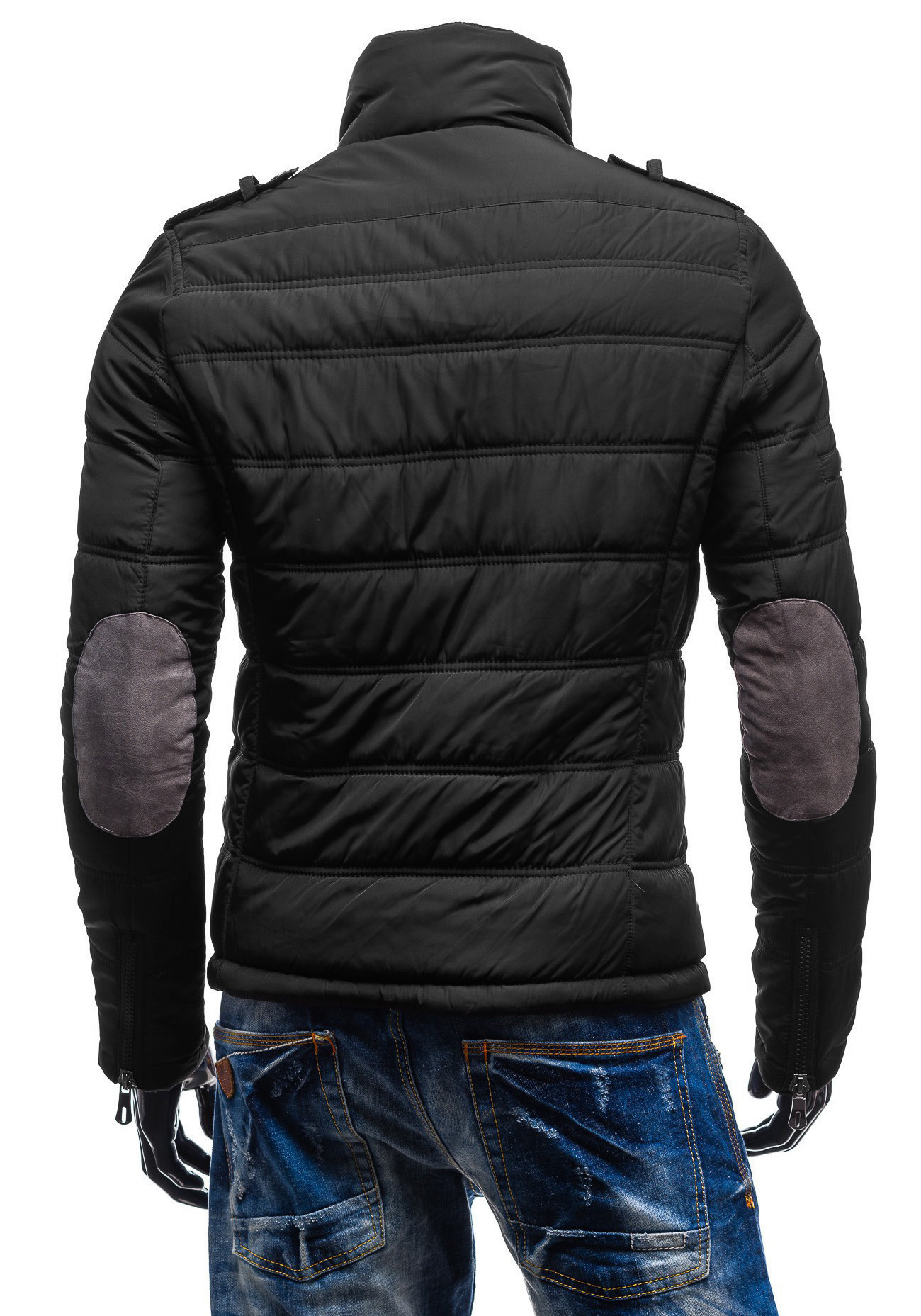 2021 Winter New Men's Robe Slim fit Stand up Collar Thick Warm Cotton Jacket_voghion.com