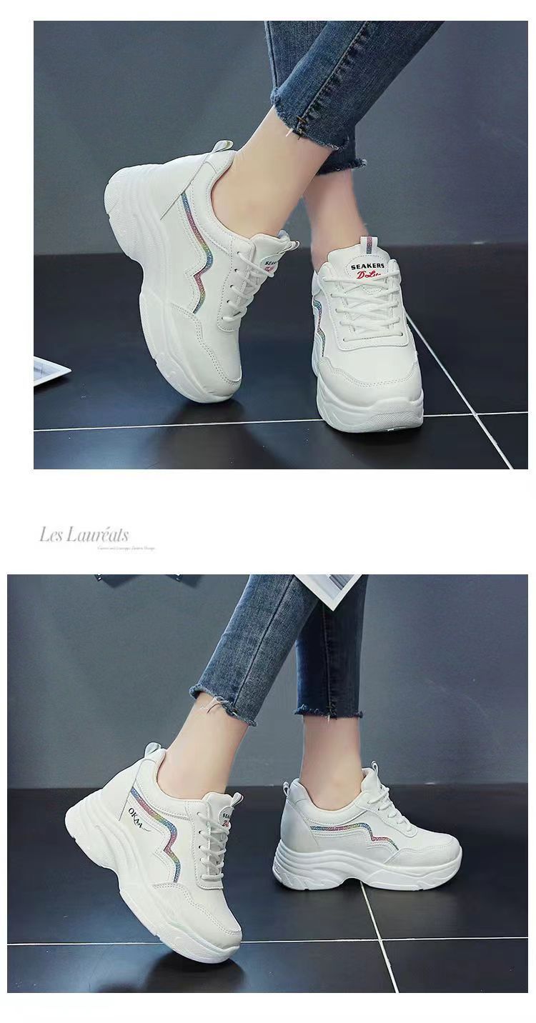 Naisten urheilukengät, nahkakengät, lenkkarit, kumipohjaiset iskunvaimennuskengät, kevyet jalkineiden lenkkarit_voghion.com