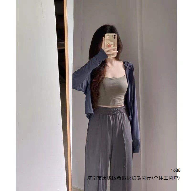 美式辣妹冰丝防晒衣女夏季新款宽松百搭防紫外线小个子短款开衫潮