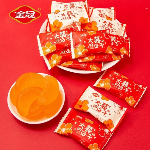 GOLDEN CROWN JOY'S FAVORITE DAY GUM MARRIAGE CANDY WHOLESALE ORANGE JUICE CANDY HIGH-QUALITY APPEARANCE CHILDREN'S LEISURE SNACKS DISPERSE