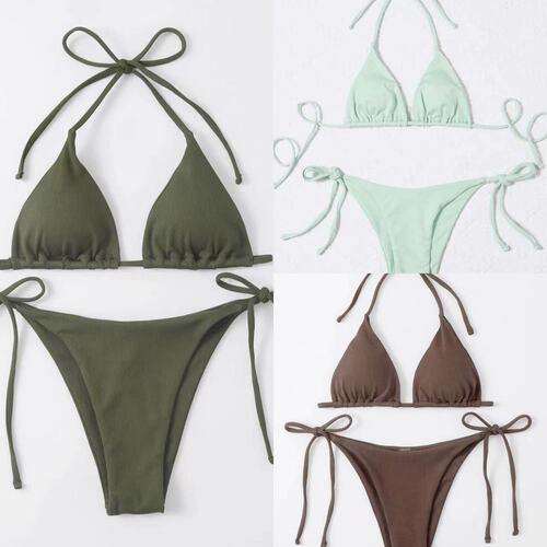  European and American new sexy three-point split swimsuit bikini bikini cross-border AliExpress