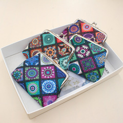 2022 New Abstract Pattern Printed Clutch Bag Women's Retro Handbag Small Purse Card Holder Organizer Bag