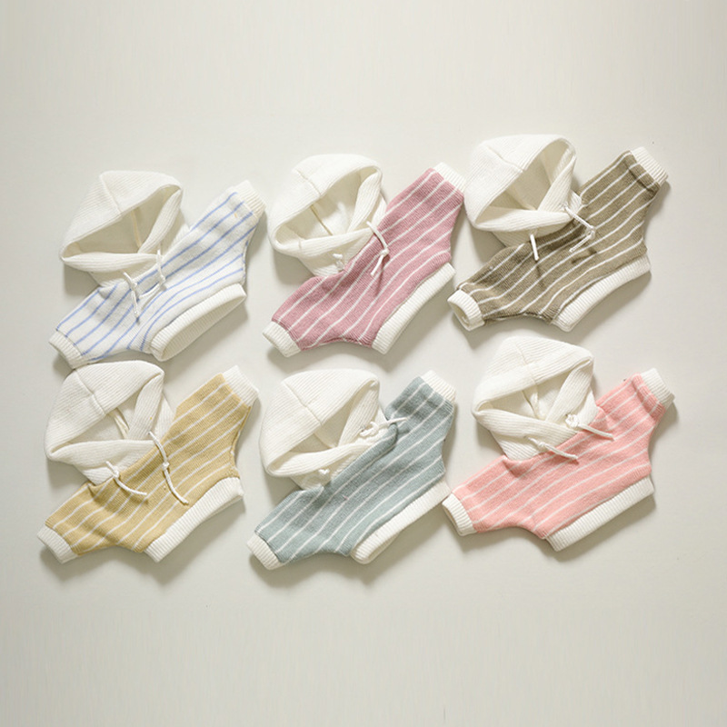 봉제 장난감 인형 옷 액세서리 공장 직접 공급 12cm 인형 곰 후드 스웨터 외부 의류