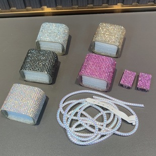 Suitable for iPhone20W charger protective case sticky rhinestone charging head protective case TPU soft case cross-border hot sale
