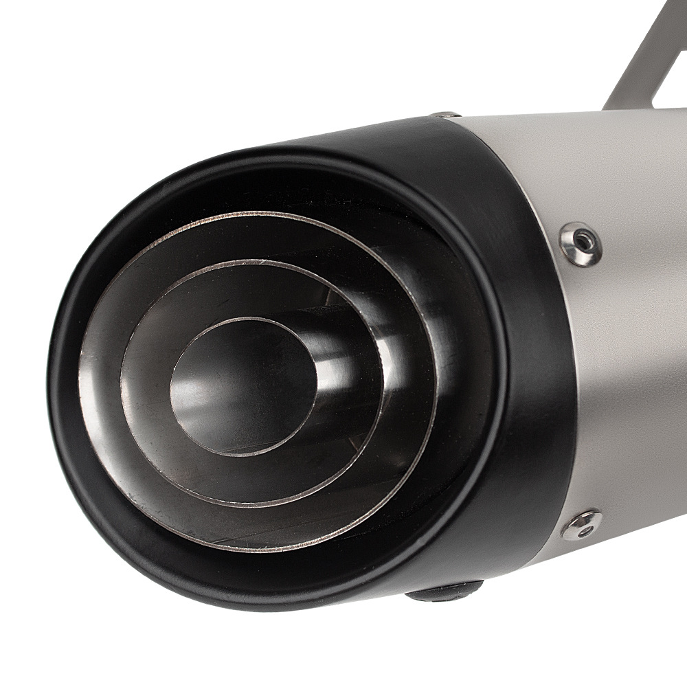 Suitable for Motorcycle Modification Exhaust Pipe Zx4Rr Zx4R Sc Three-Layer Stainless Steel Integrated Middle Section and Tail Section