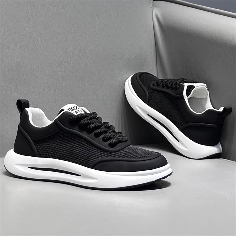 Men's Shoes 2025 Summer New Breathable Mesh Shoes Fashionable Versatile White Shoes Comfortable Soft Sole Sports Casual Shoes for Men