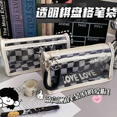 Pen bag Japanese super large capacity pencil case stationery box elementary school student junior high school ins style simple high school student stationery bag