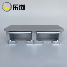 日式ABS壁挂纸巾架跨境酒店工程卫生间厕所双卷纸器收纳置物架盒