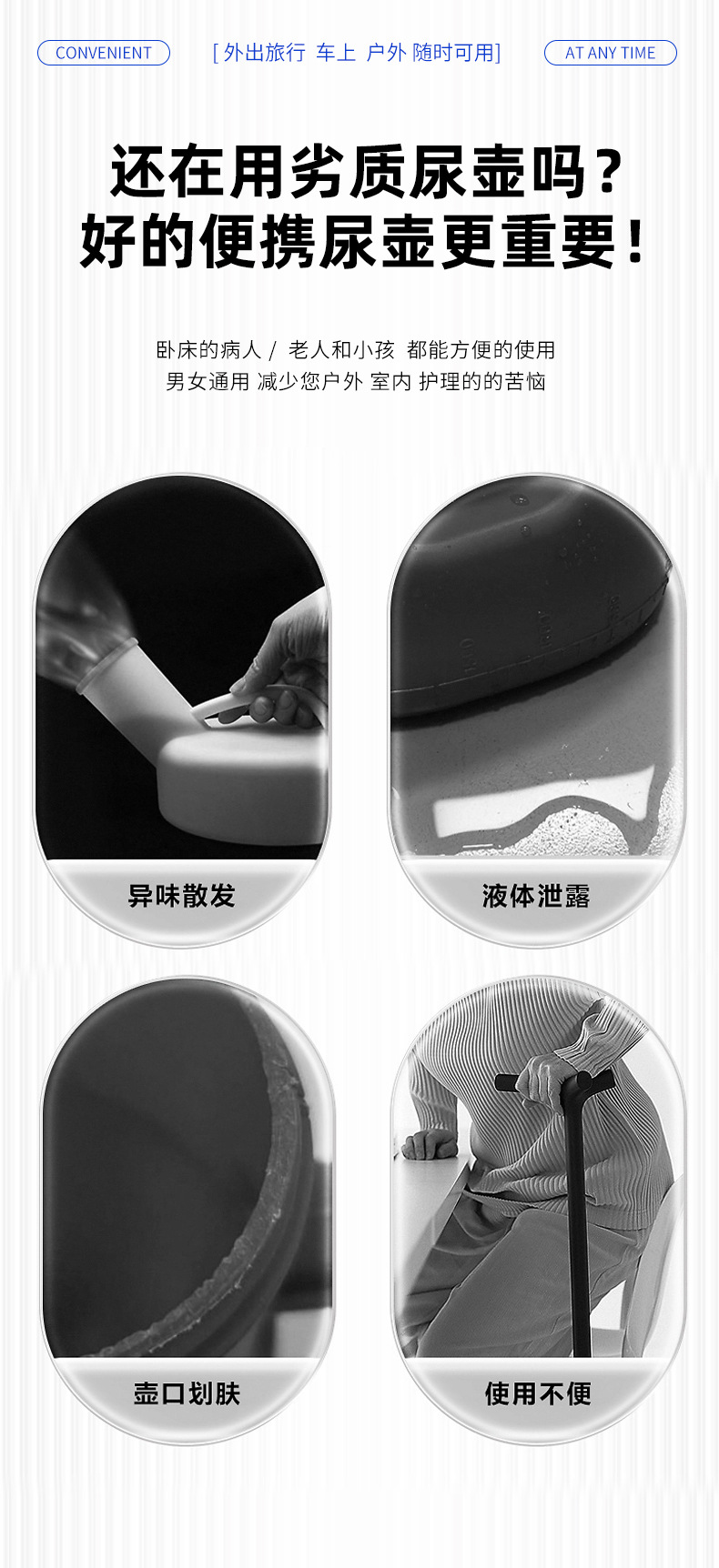 Car Urinal Traffic Jam Artifact for Men and Women Portable Standing Emergency Urinal Car Urine Collector for the Elderly and Kidsren
