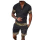 2024POLO zipper shirt short sleeve suit independent station cross-border Europe and the United States men's new independent station supply leisure transportation