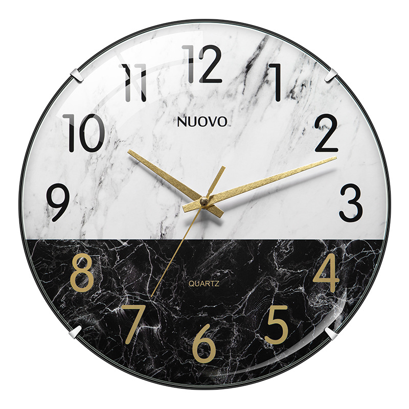 Venta de liquidación de reloj silencioso para sala/hogar (8-12 pulgadas), reloj de pared simple de moda sin perforación, venta al por mayor