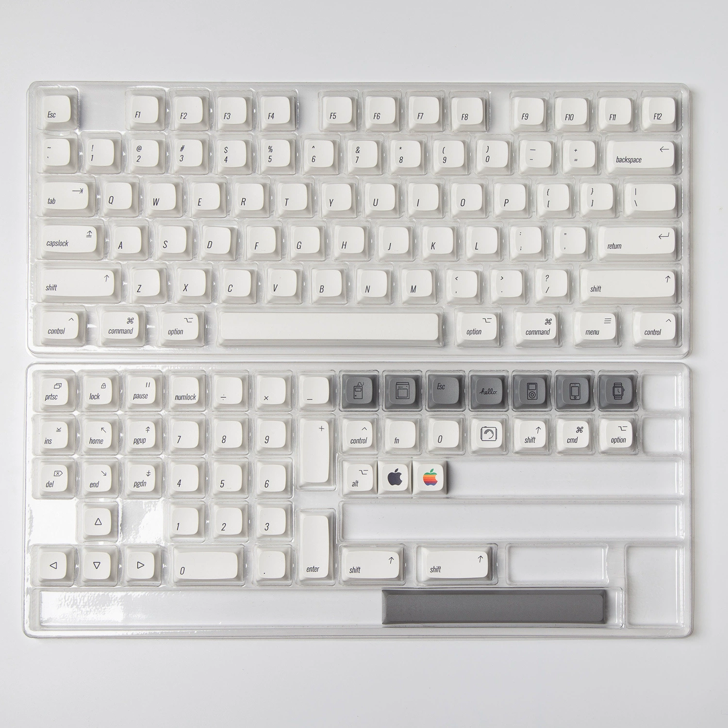 Яблочная wind-keycap MAC минималистичный белый XDA простой 61 64 68 84 87 98 104 подходит для Apple