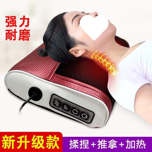 Intelligent Cervical Spine Massager Pillow Multi-Functional Neck Waist Back Shoulder Massage Pillow Home Heating Lumbar Spine Instrument