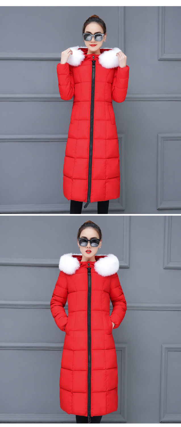 Dames winterjas knielang getailleerd met warme voering_voghion.com