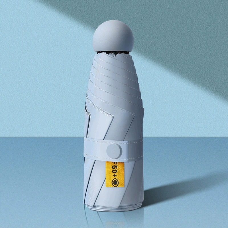 Small capsule solar-powered, umbrella, high-quality style, increased thickness, sun protection, custom-made