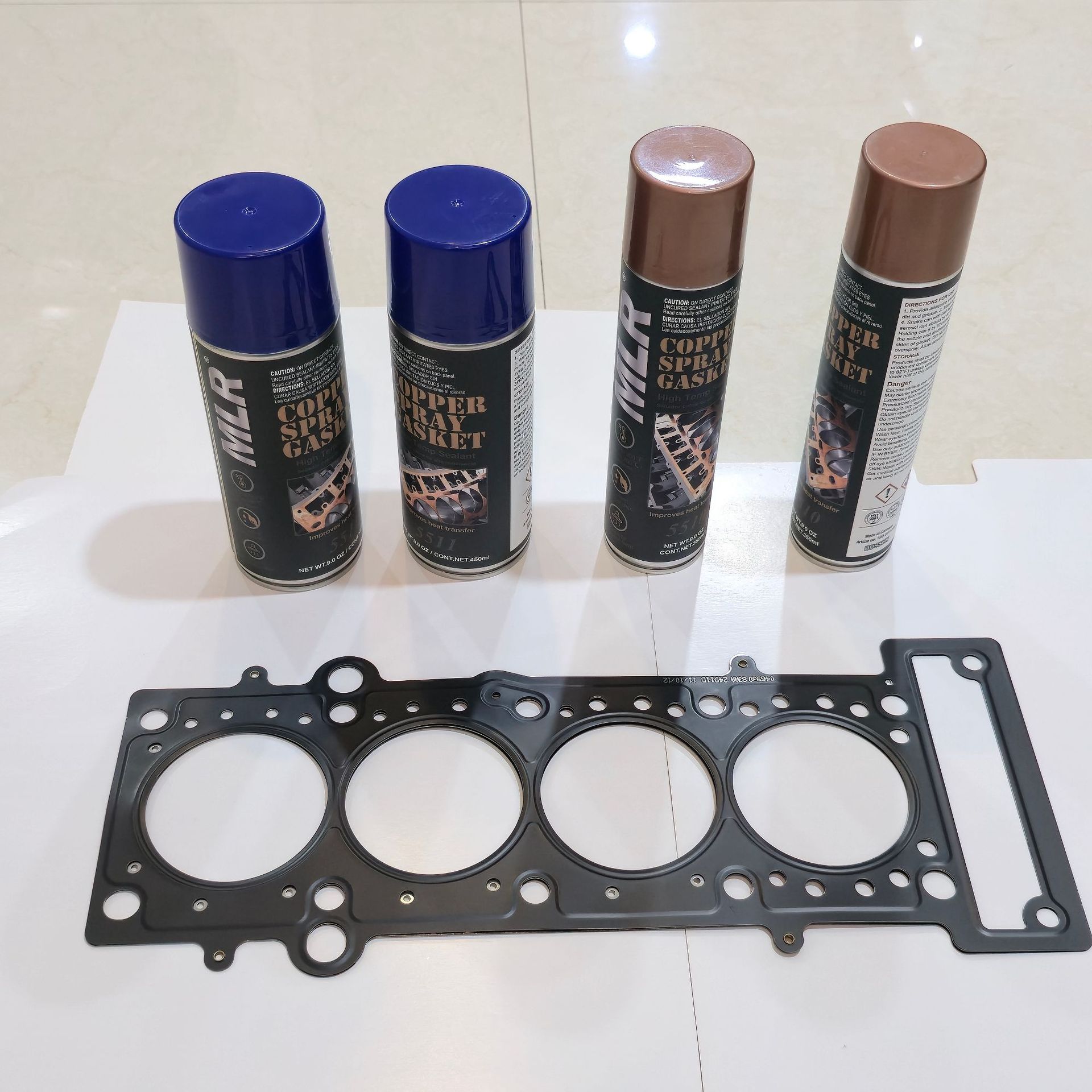 Mlr Spray-Type High-Temperature Resistant Metal Copper Gasket Sealant Spray Copper Glue 5511 450ml