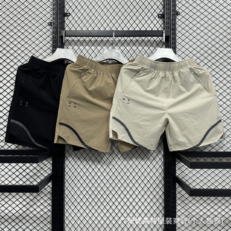 Summer Popular Brand Logo Quick-Drying Shorts Men's Trendy Brand Micro-Elastic Sweat-Absorbent Football Basketball Training Pants Wholesale