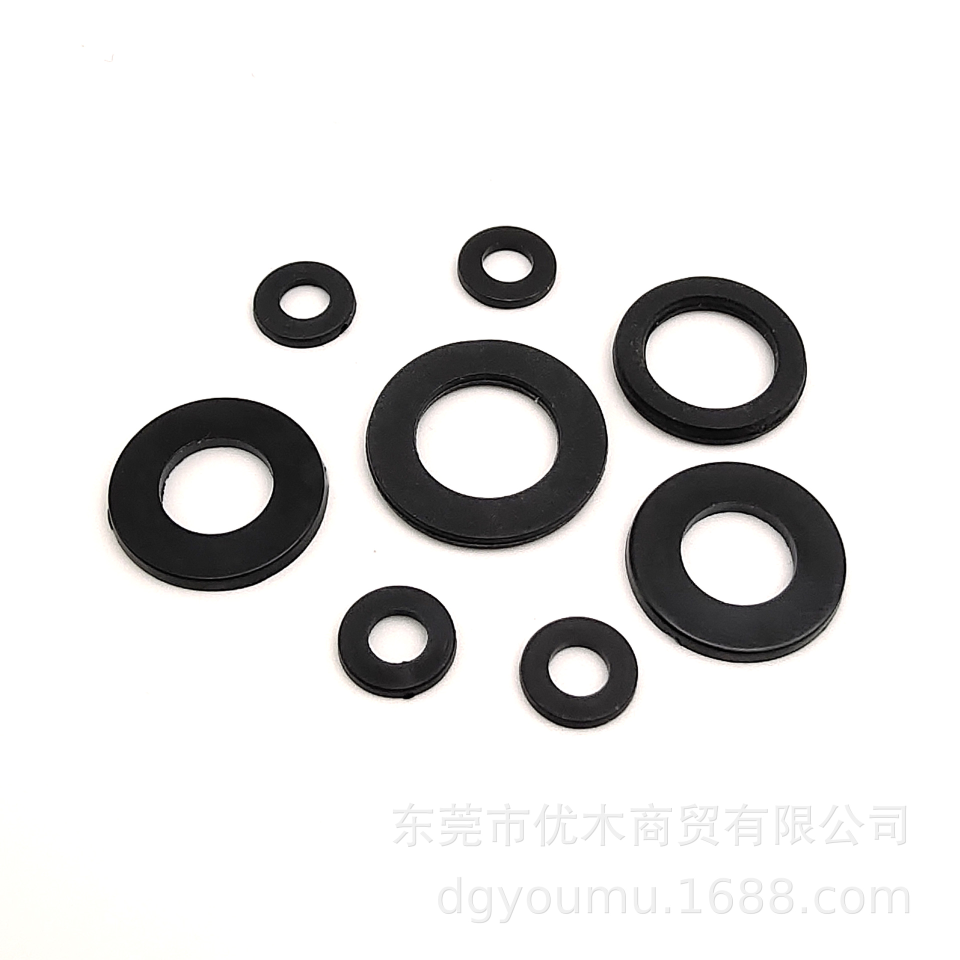 厂家直销塑胶垫片 绝缘阻燃尼龙介子 PA66华司垫片平垫圈