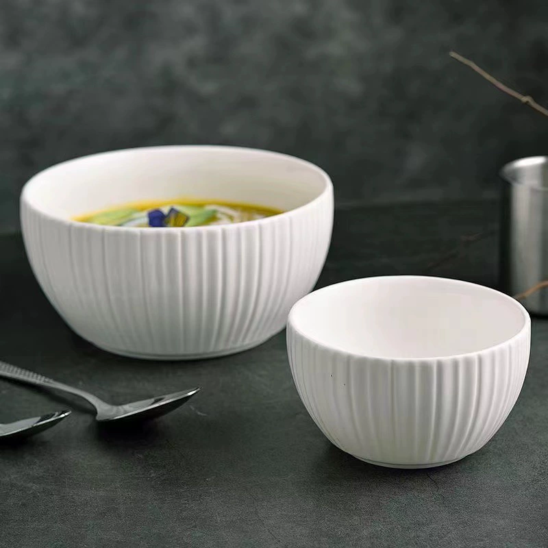 Ceramic high quality soup bowl, big sophisticated tableware