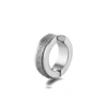 Matte steel ear clips