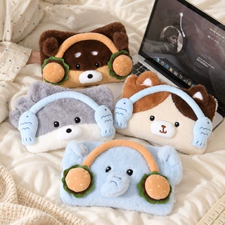 耳机动物电暖袋国标防爆充电热水袋暖水袋暖宝宝睡觉被窝保暖神器